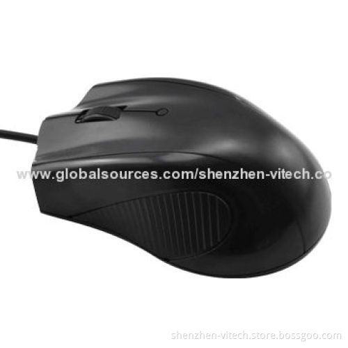 Optical Wheel 3D Wired Mouse for Desktop Computer Use, FCC, CE Marks